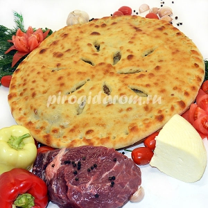 С мясом, сыром и болгарским перцем