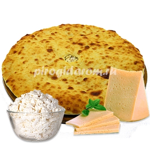 Осетинский пирог с сыром и творогом
