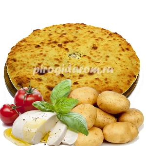 Осетинский пирог с картофелем и моцареллой